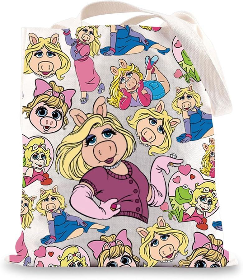 BWWKTOP Piggy Pig Crossbody Bag Kermit Frog & Piggy Fans Gift Piggy Pig Shoulder Bag Piggy & Frog... | Amazon (US)