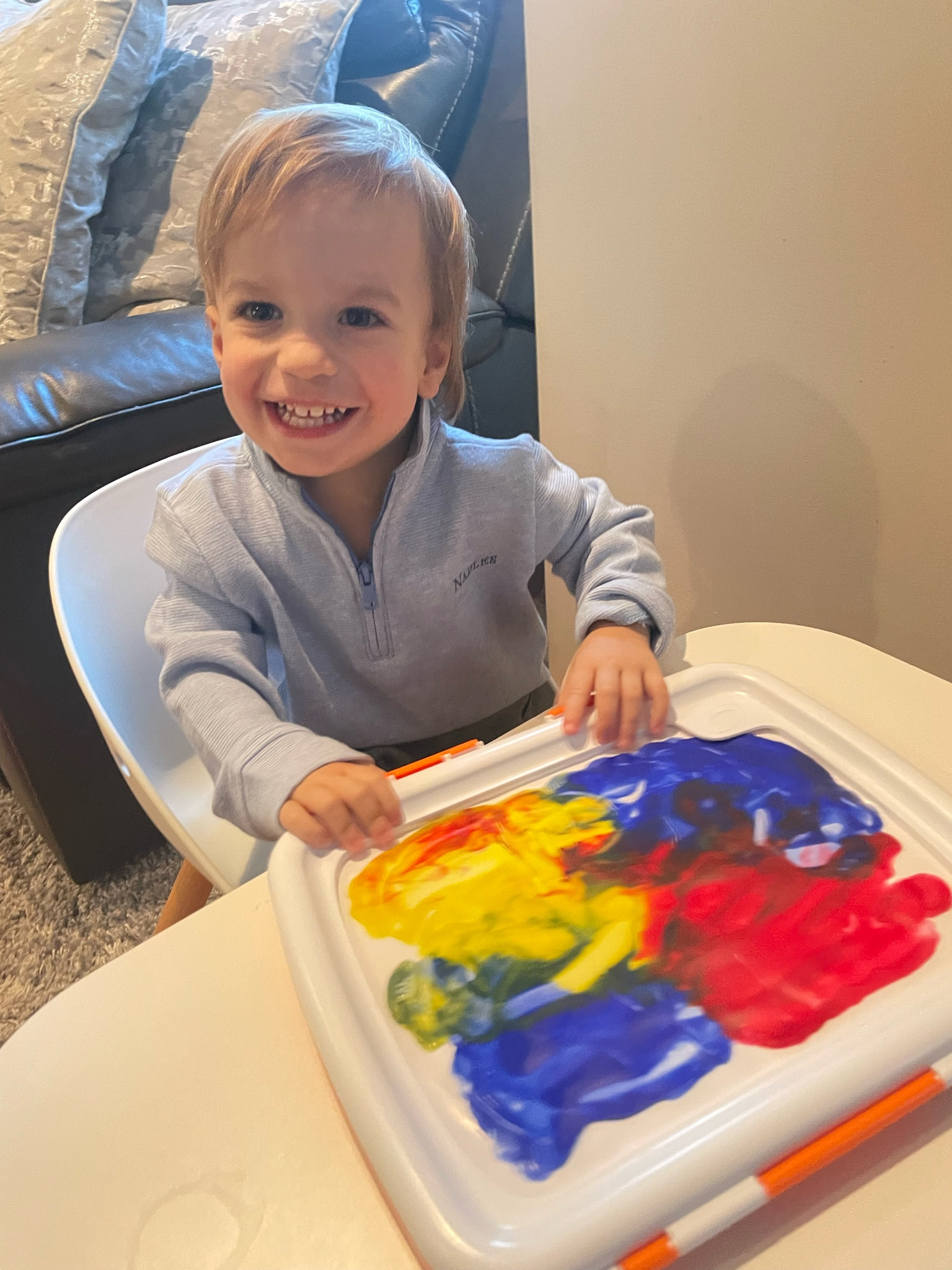 Mess free easy-clean finger paint 

#LTKkids