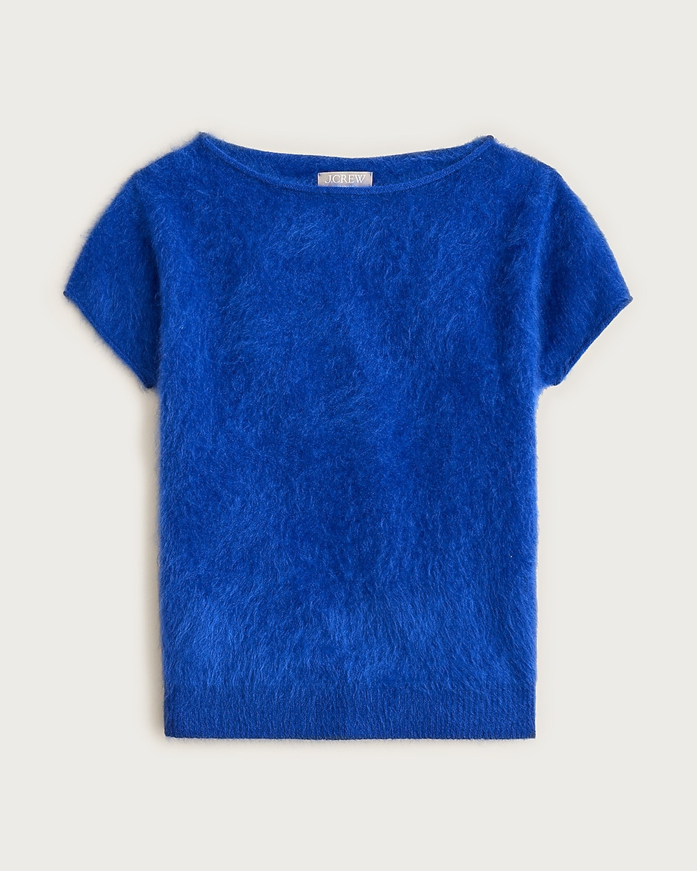 Brushed cashmere boatneck T-shirt | J. Crew US