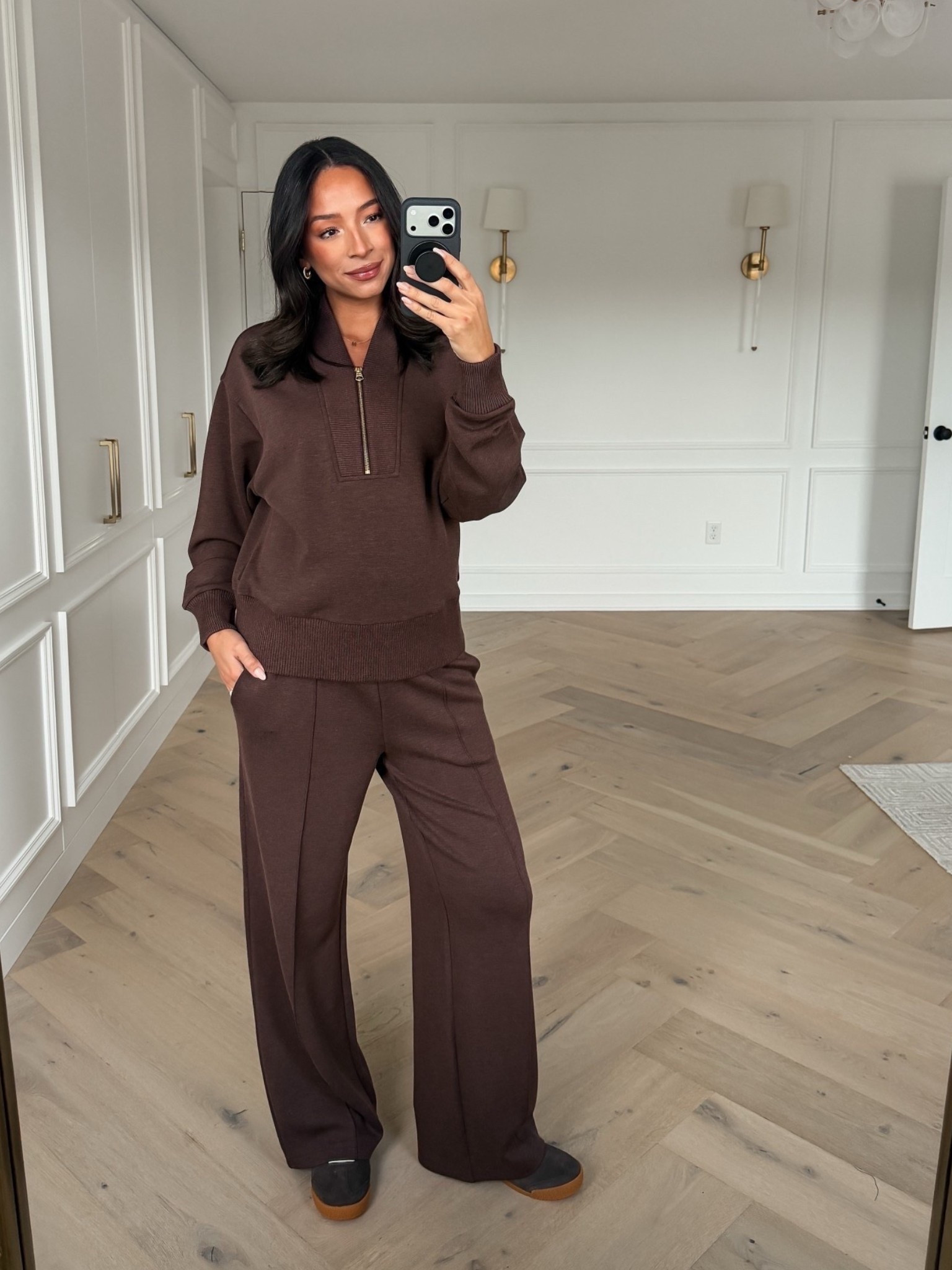 Casual winter outfit!! Wearing size M half-zip and size M wide leg pants 

Winter outfit 
Winter fashion 
Loungewear 
Comfy outfit 
Matching set

#LTKHoliday #LTKSeasonal #LTKFindsUnder100