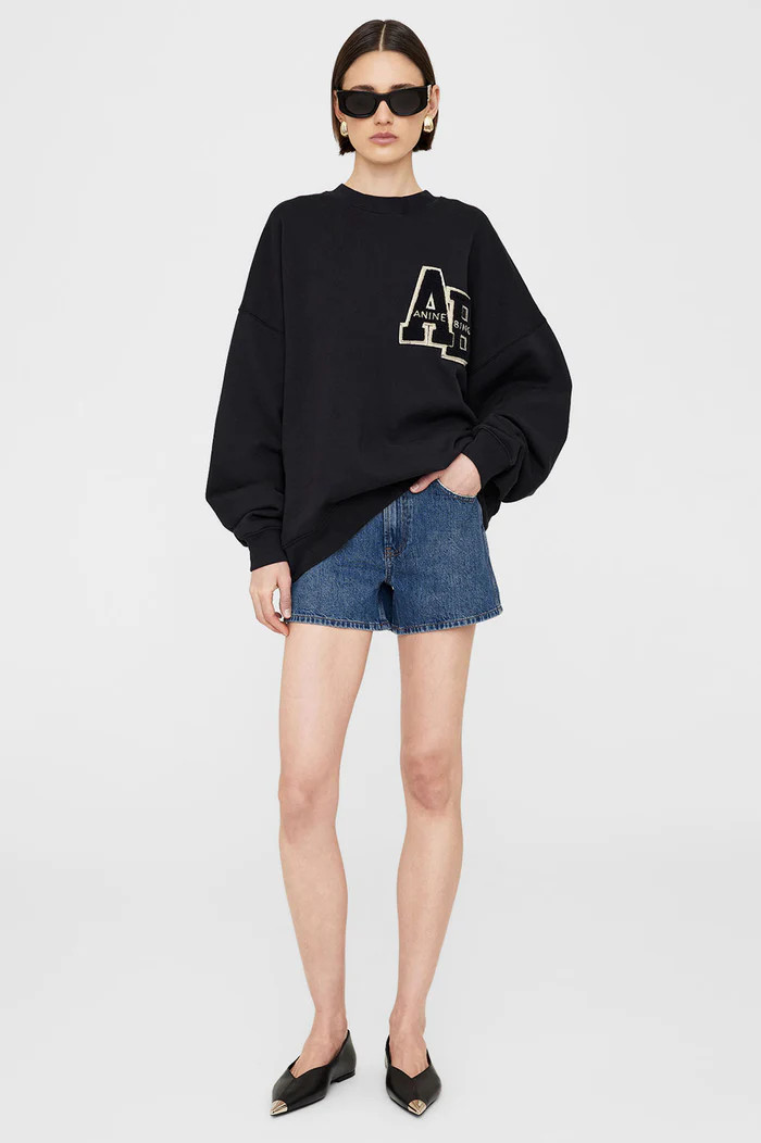 Miles Oversized Sweatshirt Letterman | Anine Bing