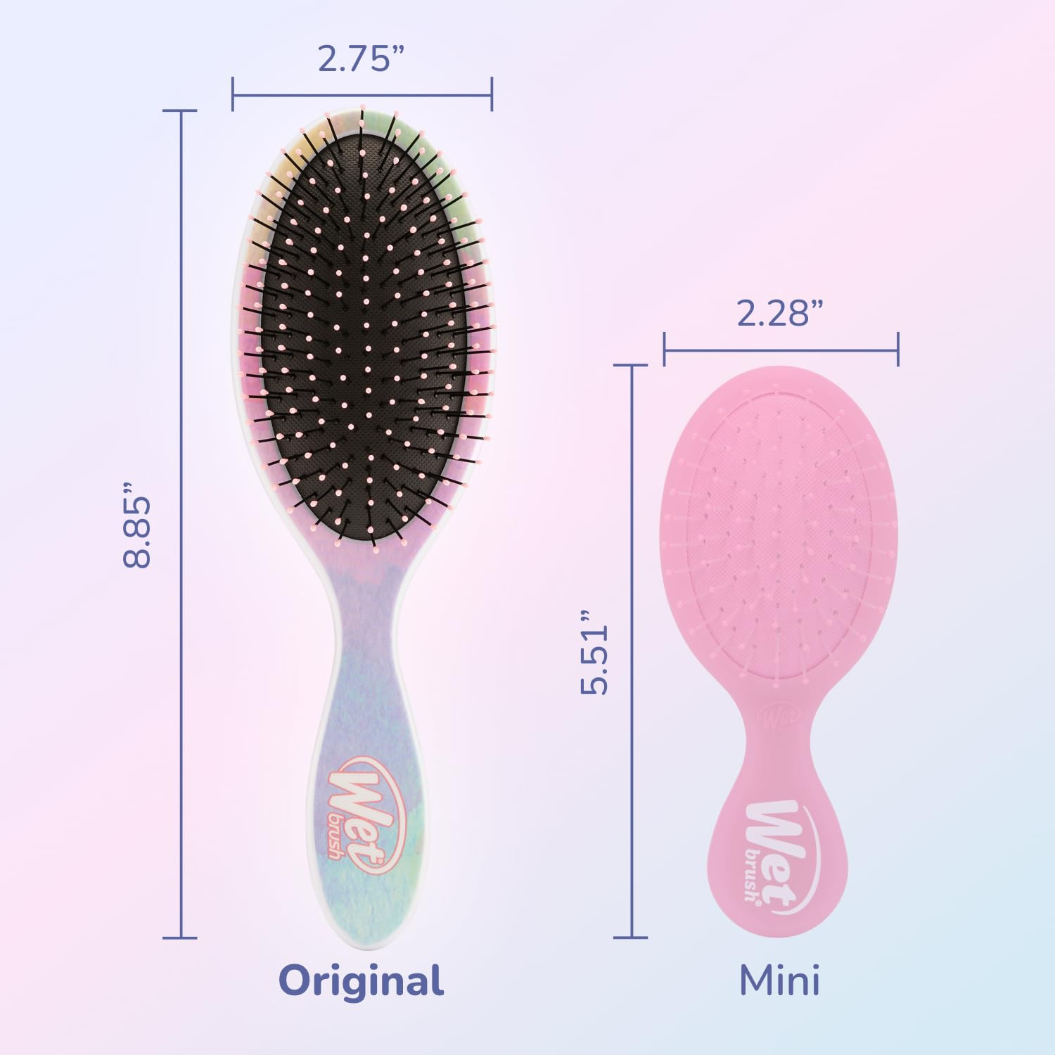 Wet Brush Original Detangler Hair Brush, Color Wash, Stripes, Ultra-Soft IntelliFlex Bristles - D... | Amazon (US)