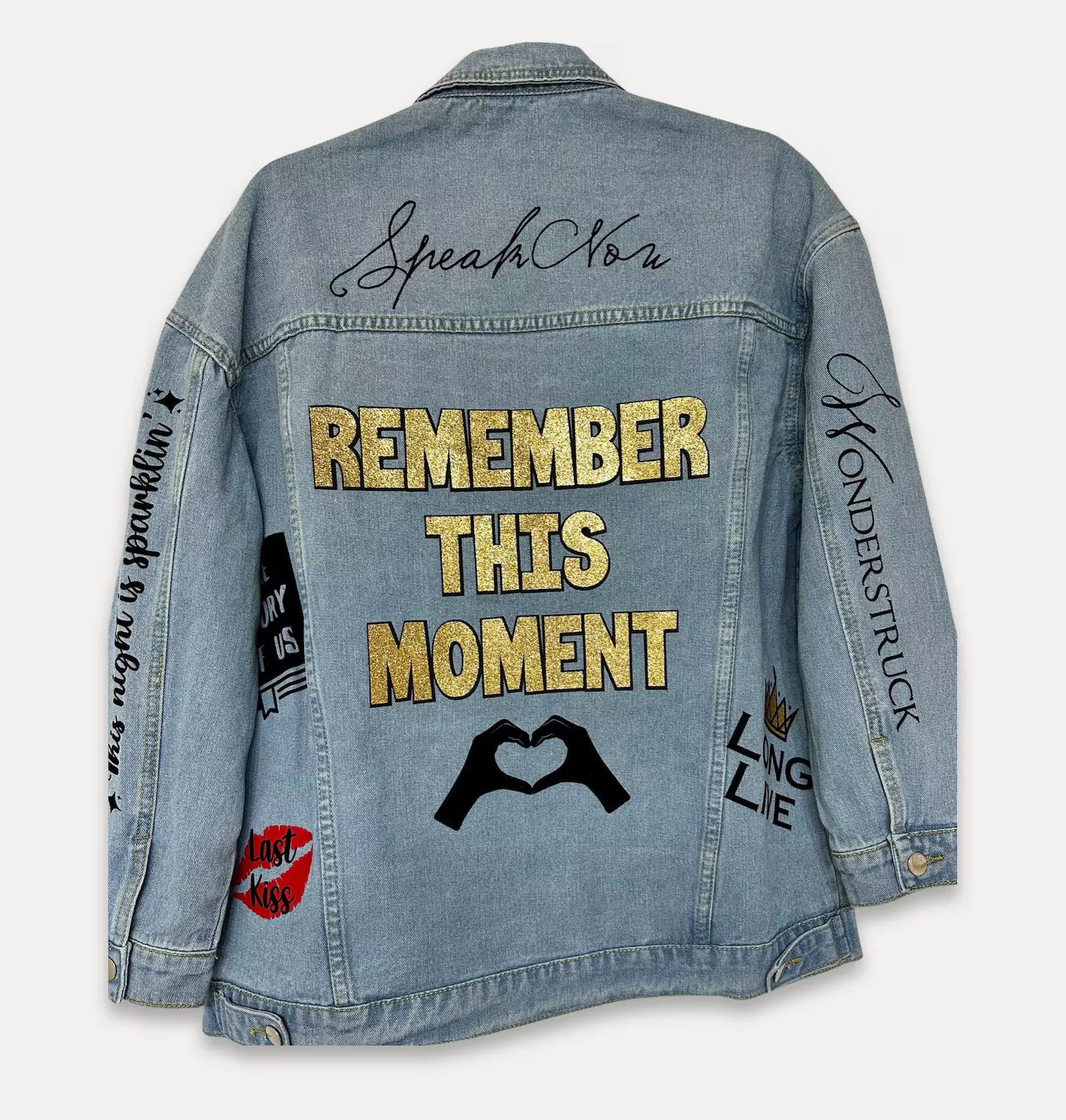 Almost done with my tour jacket! Just debating on adding a few other patches  and pins I bought. : r/TaylorSwift