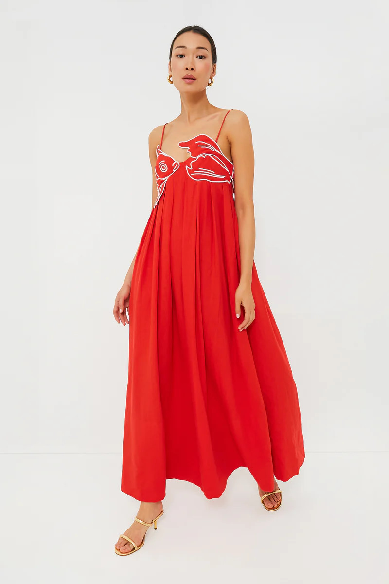 Exclusive Red Fish Top Maxi Dress | Tuckernuck (US)