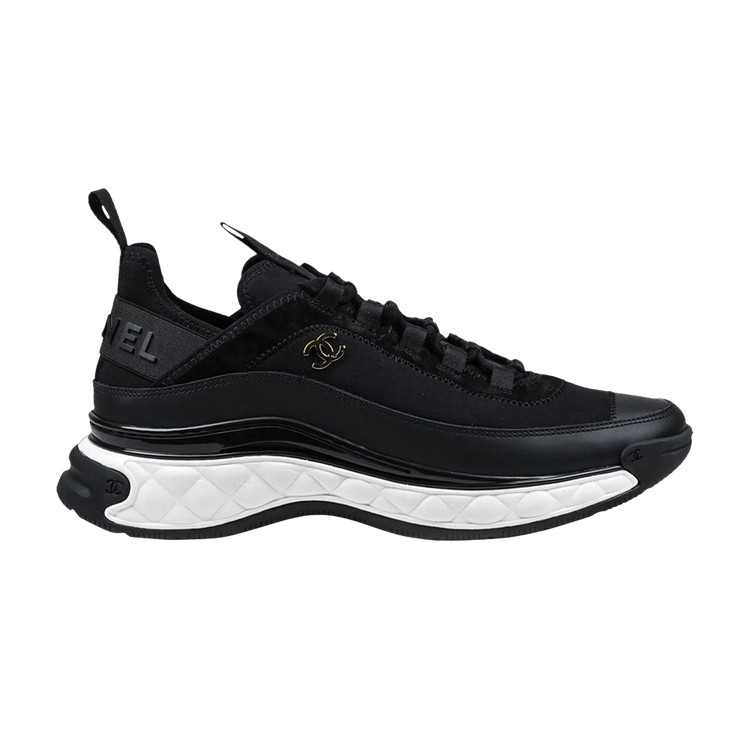 Buy Chanel Velvet Calfskin & Mixed Fibers Sneaker 'Black' - G35618 Y53646 94305 | GOAT | GOAT
