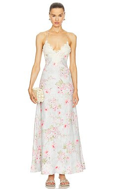 Zimmermann Halliday A-line Maxi Dress in Blue Watercolour Floral from Revolve.com | Revolve Clothing (Global)