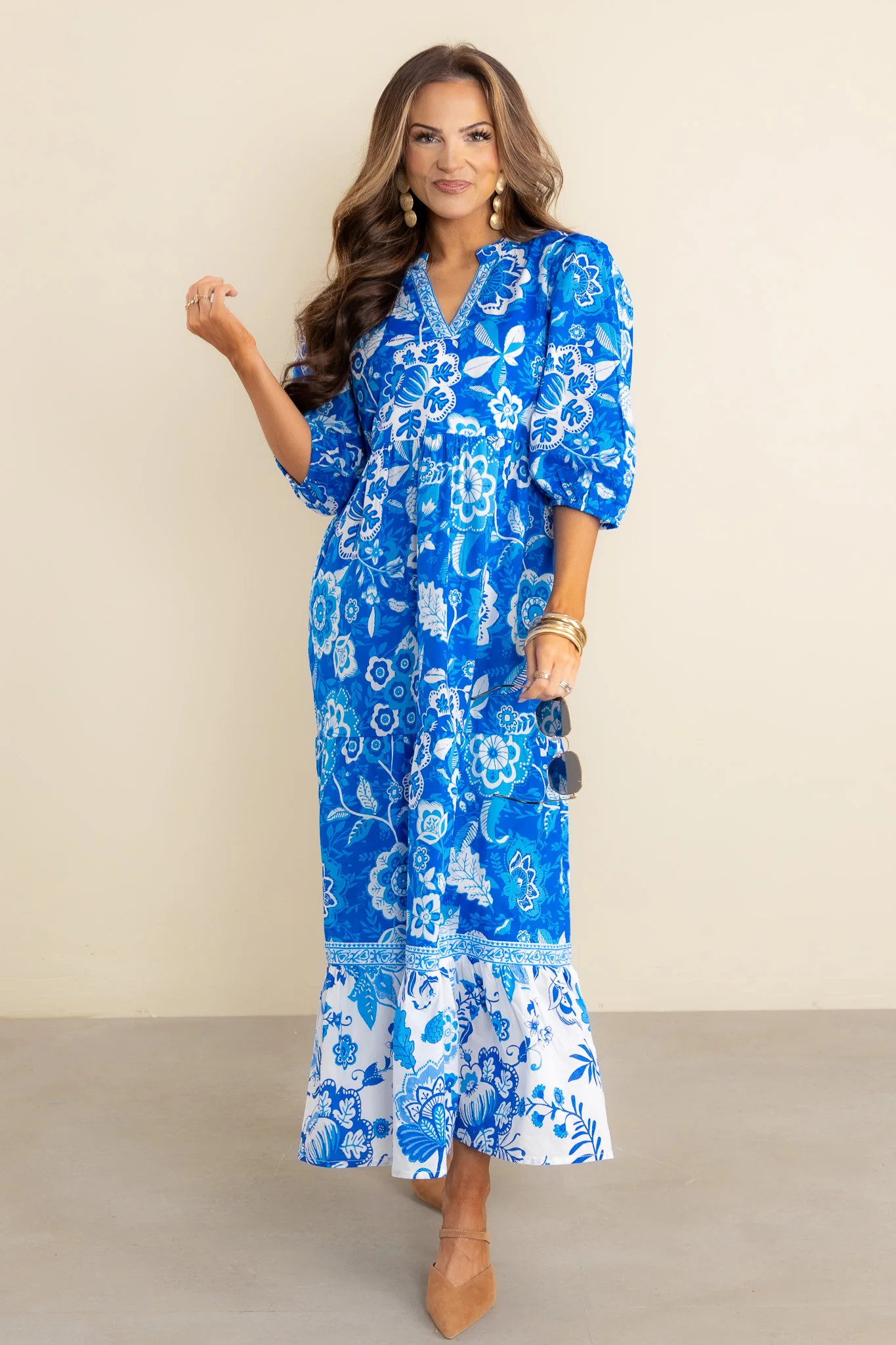 Garden Party Floral Midi Dress | The Willow Tree