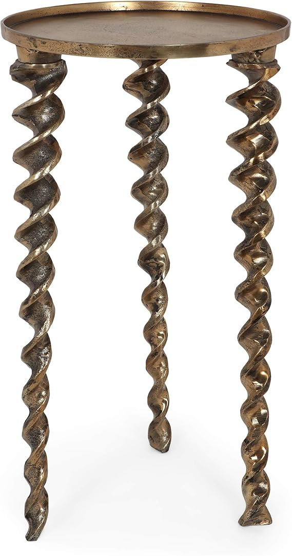 Christopher Knight Home Wrens END Table, Raw Brass + Brass Antique | Amazon (US)