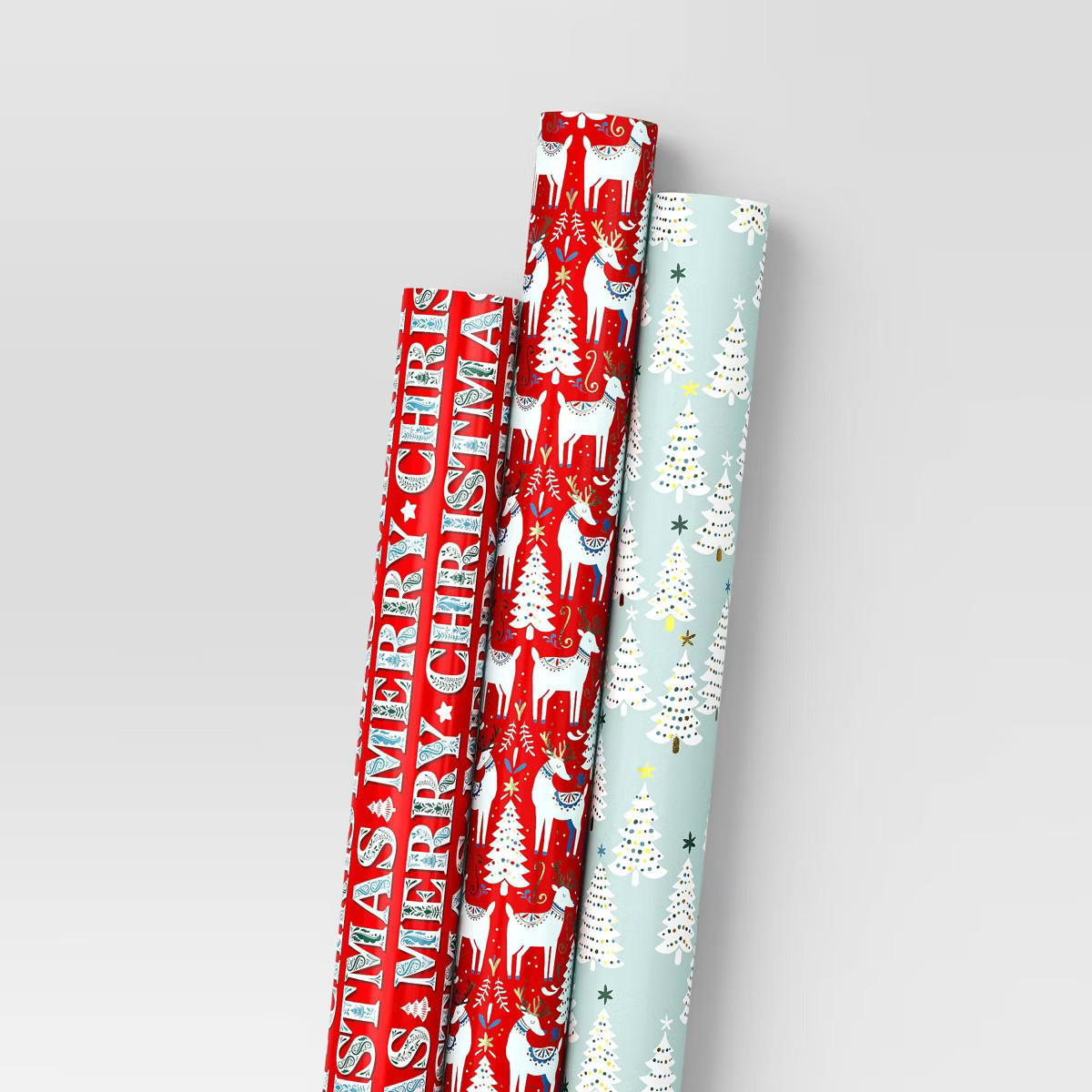 30" 3pk Christmas Wrap Pack Scandinavian - Wondershop™ | Target