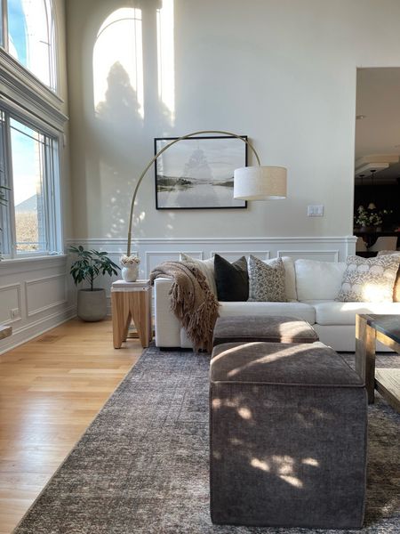 Great Room views! Our rug is on sale and these new Studio McGee cubes are still a favorite purchase! 

#livingroom #rug #studiomcgee #targetstyle #wayfairfinds #amazonhome #sofa #archedlamp #lamp #homedecor 

#LTKhome #LTKstyletip

#LTKHome #LTKSaleAlert #LTKStyleTip