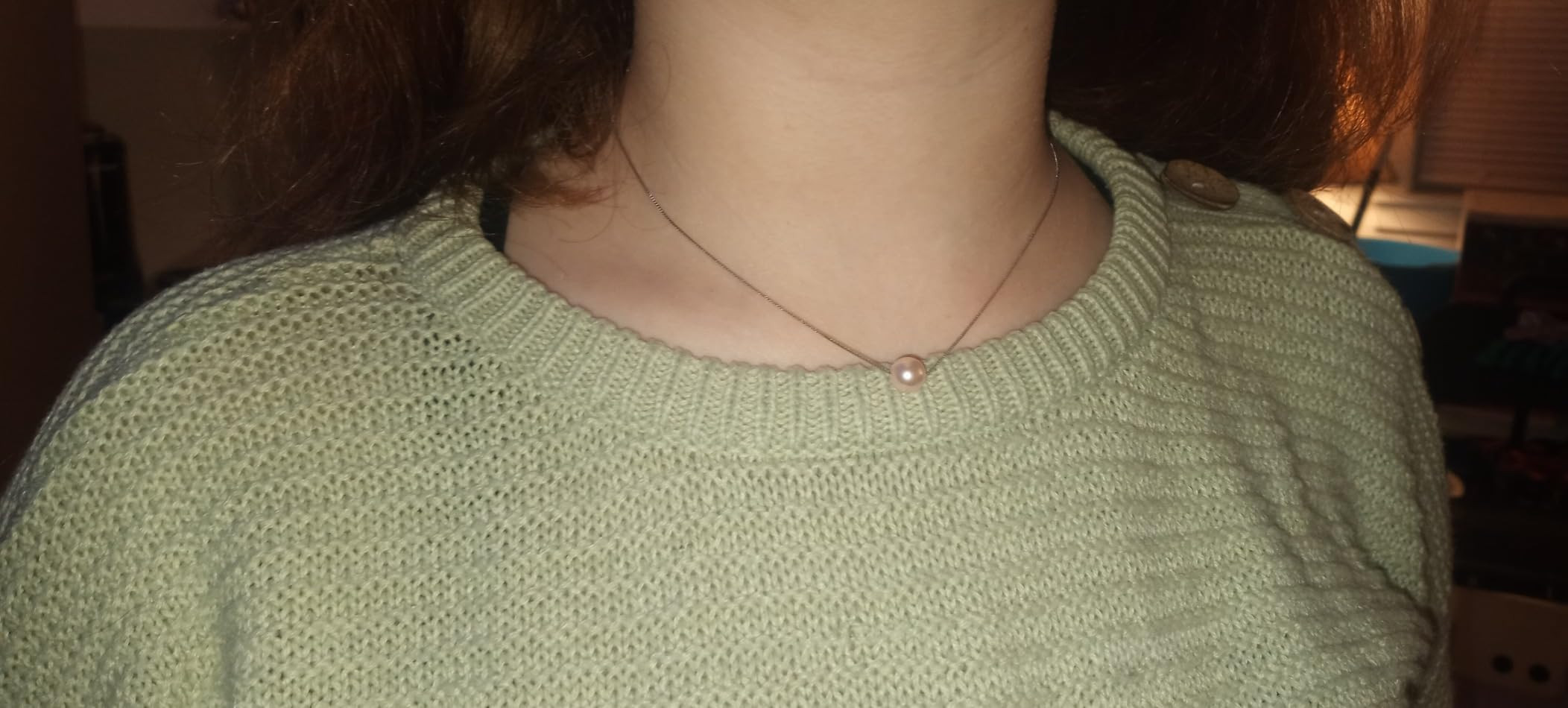 Sereney Single Pearl Neckle for Women S925 Sterling Silver, Simple Pearl Necklace as Inspirationa... | Amazon (US)