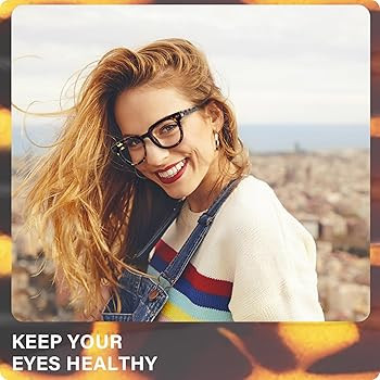 OPTOFENDY Oversized Blue Light Blocking Glasses for Women, Anti Eyestrain & UV Protection Square ... | Amazon (US)