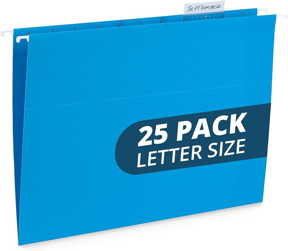 Blue Summit Supplies Hanging File Folders, 25 Reinforced Hang Folders, Designed for Home and Offi... | Amazon (US)