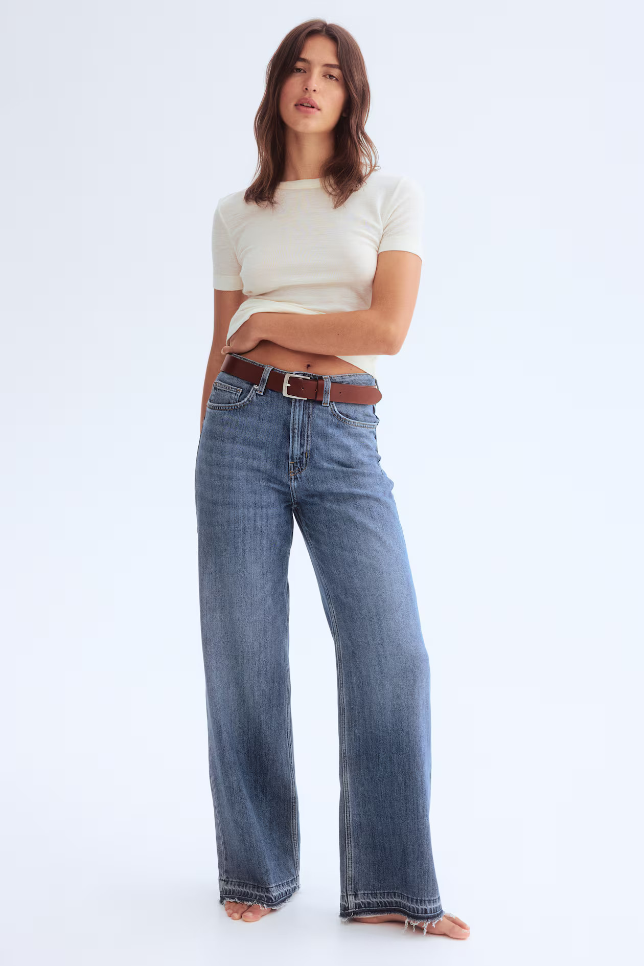 Ava Ultra High Rise Wide Leg Jeans | H&M (US + CA)