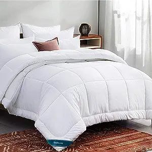 Bedsure Twin Comforter Duvet Insert White - Quilted Bedding Comforters for Twin Bed, All Season D... | Amazon (US)