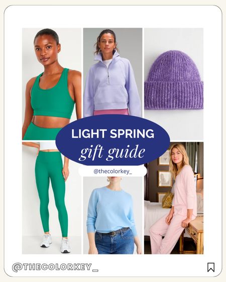 Shop your season - or ask for these light spring pieces to show up under the tree! 🎄🎅🏼🎁

@thecolorkey_ 
color analysis
#thecolorkey

#LTKGiftGuide #LTKHoliday #LTKSeasonal