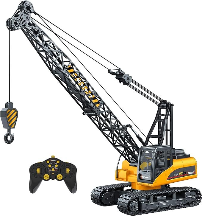 Top Race 15 Channel Remote Control Crane, Proffesional Series, 1:14 Scale - Battery Powered RC Co... | Amazon (US)