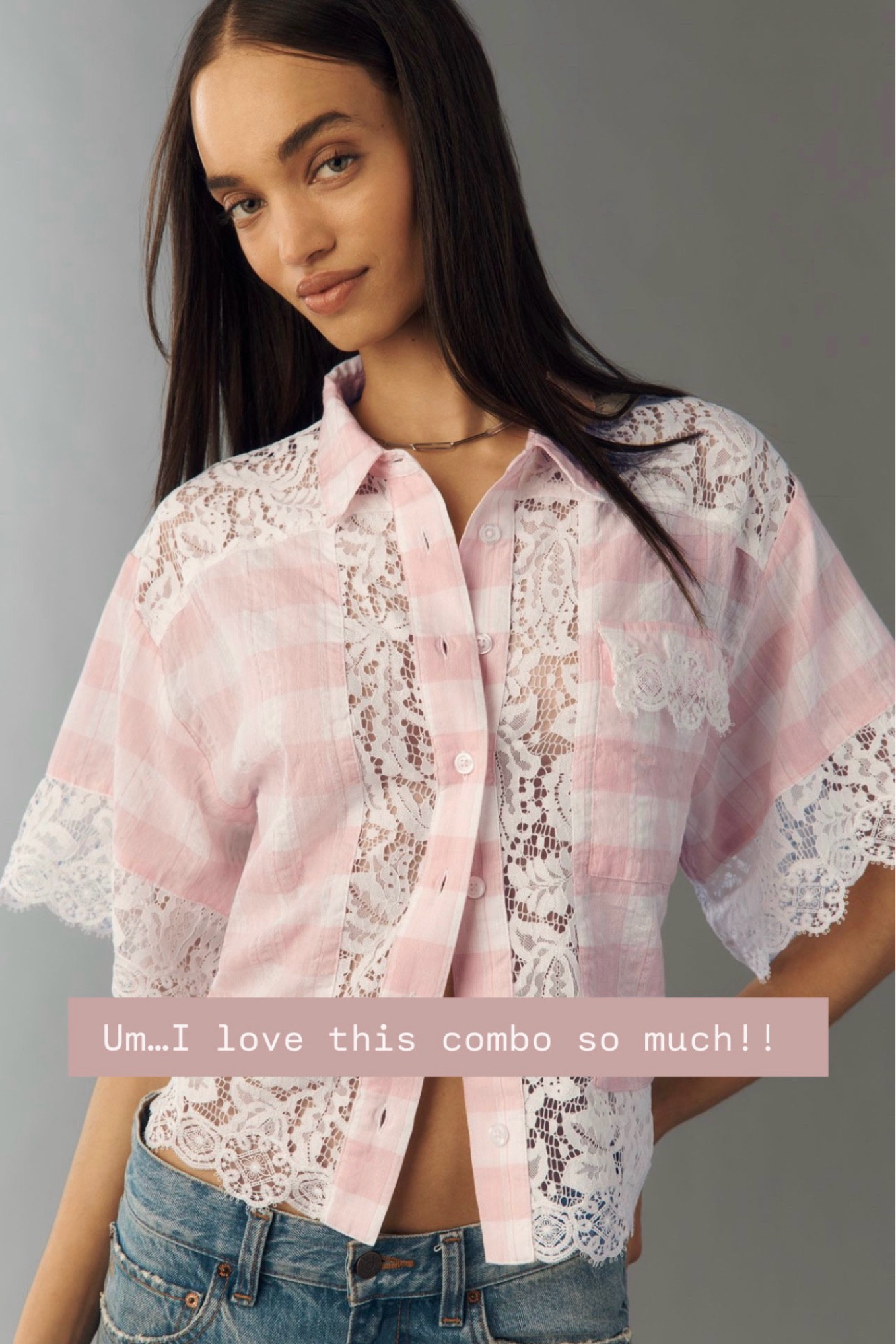 Okay this top is TOO cute! The pink + white print, the lace details… absolutely adding to cart immediately. My code LOVELY20 gets you 20% off at checkout! 

#LTKSeasonal #LTKSaleAlert #LTKootd