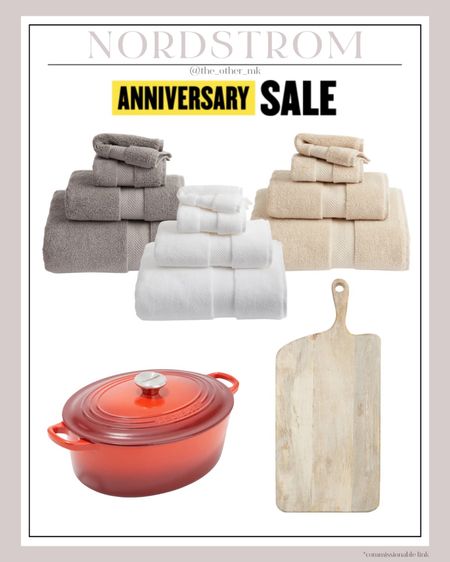 Nordstrom sale - towels - towels on sale - cutting board - kitchen accessories - Dutch oven - cooking - home decor 

#LTKxNSale #LTKsalealert #LTKhome