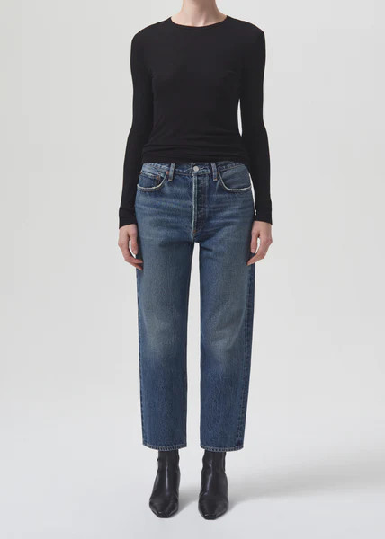 90's Crop Mid Rise Straight in Imagine | AGOLDE