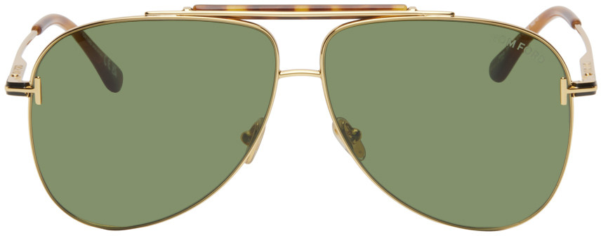 TOM FORD Gold Brady Sunglasses | SSENSE