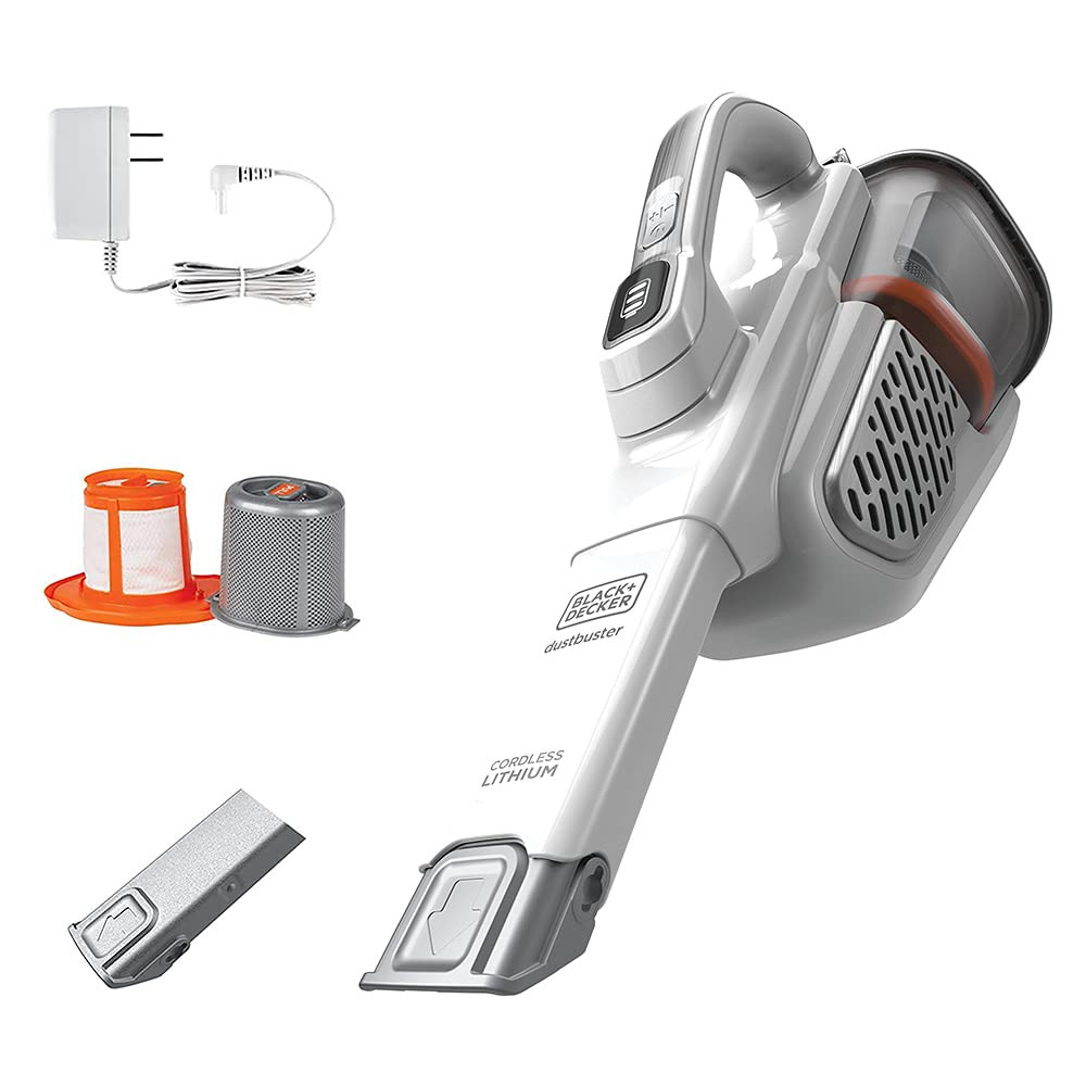 BLACK+DECKER Dustbuster Handheld Vacuum, Cordless, AdvancedClean+, White (HHVK320J10) | Amazon (US)