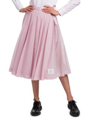Pleated Ripstop Wrap Skirt | Saks Fifth Avenue OFF 5TH