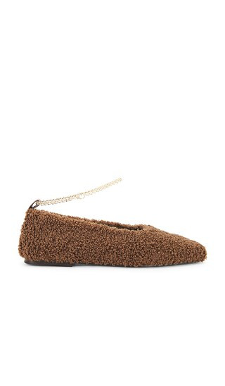 Augusta Teddy Ballet Flat in Dark Brown | Revolve Clothing (Global)