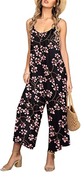 LAINAB Womens Loose Fit Casual Cami Summer Jumpsuits | Amazon (US)