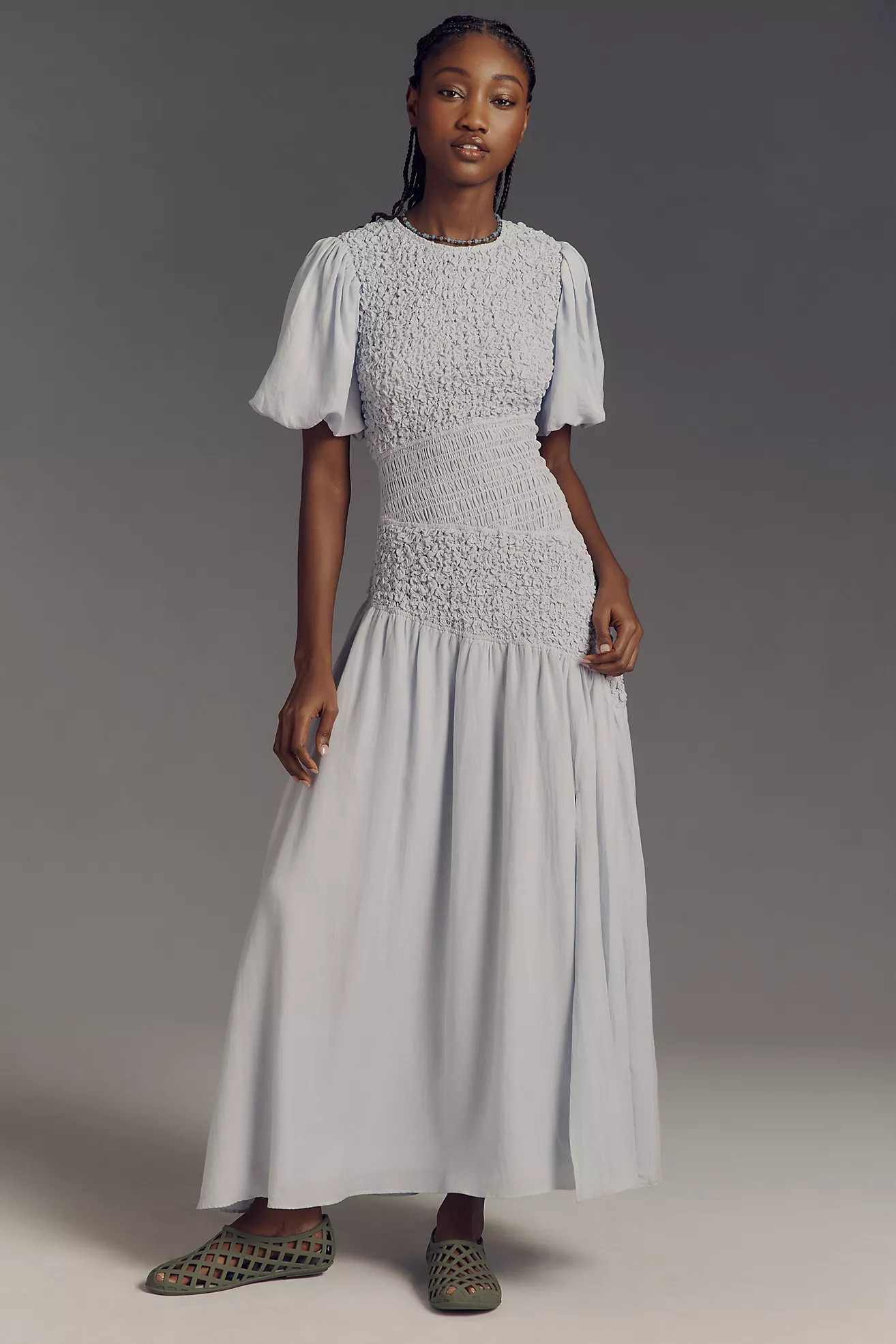 ASTR The Label Theoni Short-Sleeve Maxi Dress | Anthropologie (US)