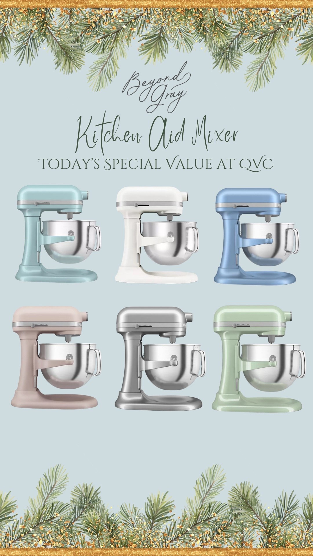 The 7 quart Kitchen Aid mixer is on BIG DEAL today at QVC! It’s Today’s Special Value and right now it’s $219 off! Available in 8 color options and comes with so many attachments! Just in time for baking season and would also make a great gift! 
@qvc #loveqvc #ad 

#LTKHome #LTKSaleAlert