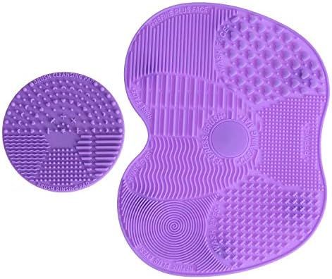 LEADSTAR Makeup Brush Cleaning Mat, Silicon Makeup Brush Cleaner Pad, 1 Apple Shaped Large Mat + ... | Amazon (CA)