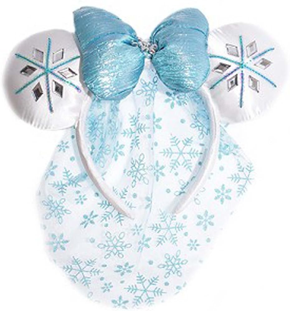 Disney Parks - Frozen Minnie Mouse Ears Headband with Bow | Amazon (US)