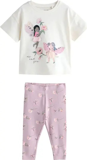 Kids' Fairy Appliqué Top & Leggings Set | Nordstrom