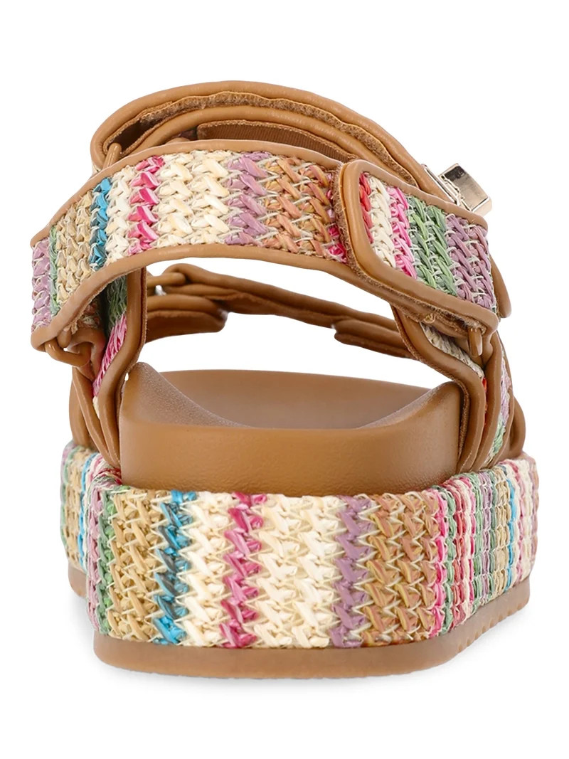 Madden NYC Women's Raffia Platform Sandals | Walmart (US)