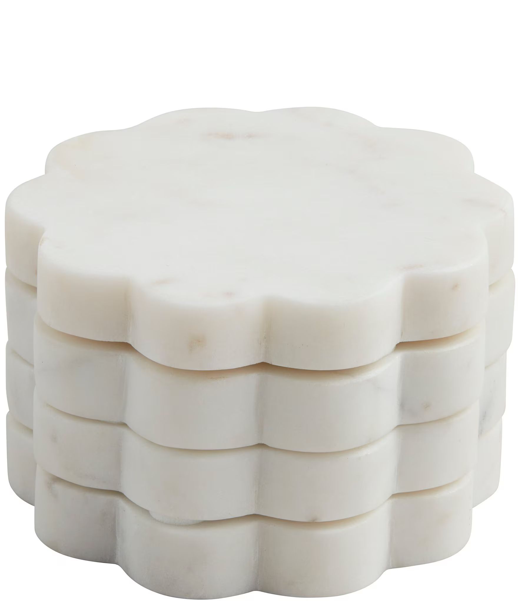 Happy Everything Scallop Marble Coasters, Set of 4 | Dillard's