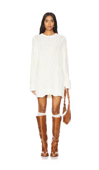 Day To Day Sweater in Cream | Long Sleeve White Dress | White Dress With Sleeves | Revolve Clothing (Global)