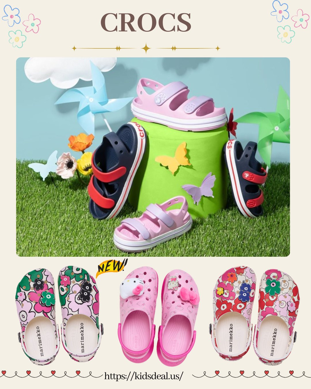 🌸 New Arrival Alert 🌼 Crocs x Marimekko Floral Collab 💐

When Finnish design meets American casual vibes—2025 Limited Edition!

💖 Featuring Marimekko's iconic floral prints combined with Crocs' unbeatable comfort. Every step is bursting with playful summer energy!

✨ Highlights:

Bold floral patterns for a mini garden vibe 🌺

Adjustable flower-shaped accessories for extra flair 🌼

Perfect for summer outfits and twinning with your little one!

🏷️ Limited stock, don’t miss out!


#CrocsxMarimekko #FloralFashion #SummerStyle #PlayfulVibes





 

 #LTKStyleTip #LTKShoeCrush #LTKFamily