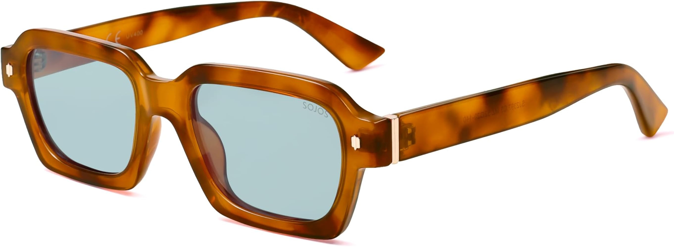 SOJOS Retro Trendy Polarized Sunglasses for Men Women Vintage Square Mens Shades SJ2397 | Amazon (US)