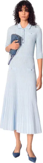 Rib knit midi dress | Nordstrom