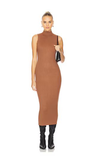 Adalee Midi Dress in Brown Formal Dress | Work Wear Style | Workwear Dress | Revolve Clothing (Global)