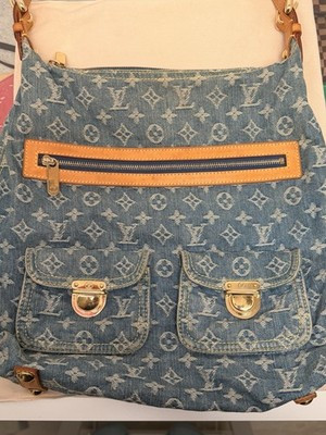 Authenticity GuaranteeLouis Vuitton Baggy Shoulder Bag GM Blue Denim | eBay US