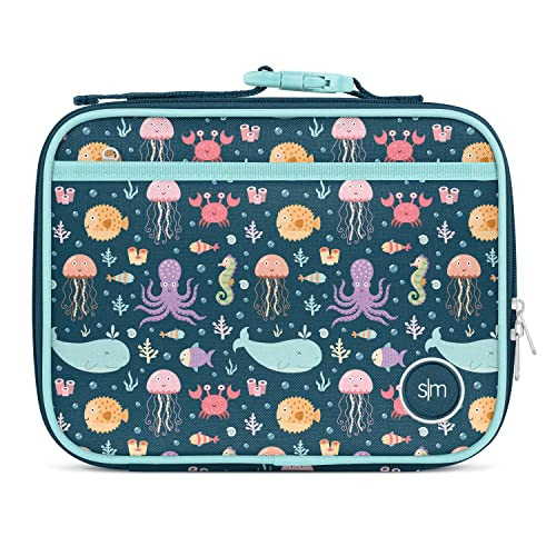 Simple Modern Kids Lunch Box for School | Reusable Insulated Lunch Bag for Toddler, Girl, and Boy | Meal Containers with Exterior & Interior Pockets | Hadley Collection | Under the Sea | Amazon (US)