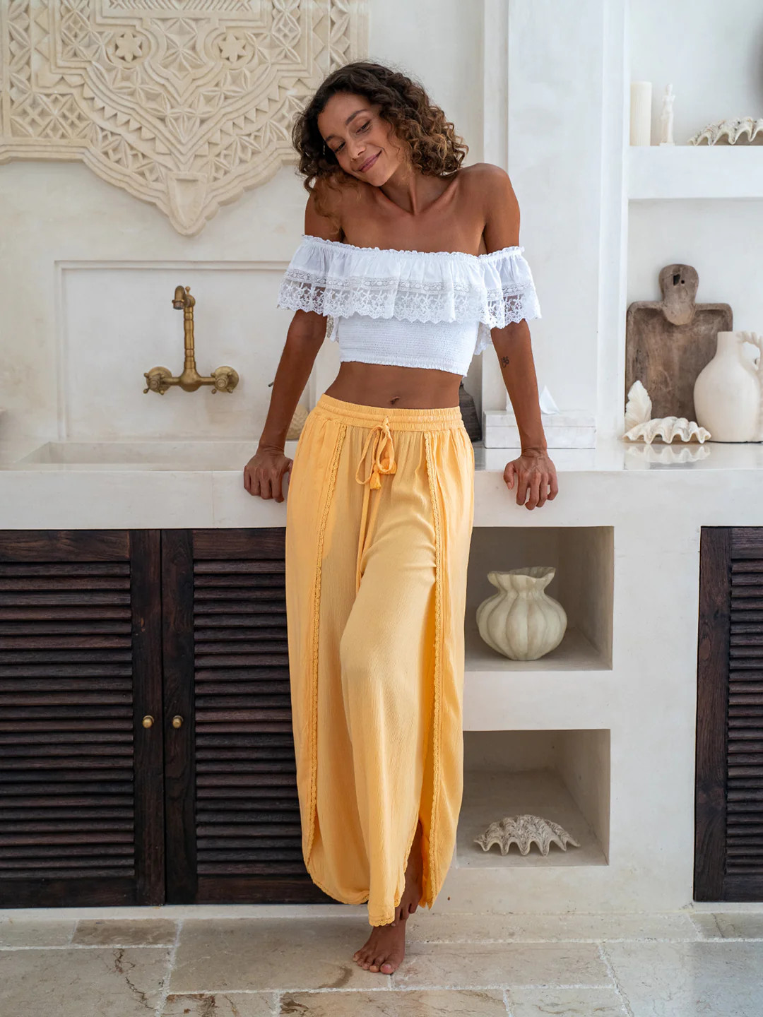 Amalfi Open Side Pants | Cocopiña