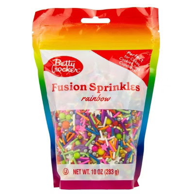 Betty Crocker Rainbow Fusion Sprinkle Pouch - 10oz | Target