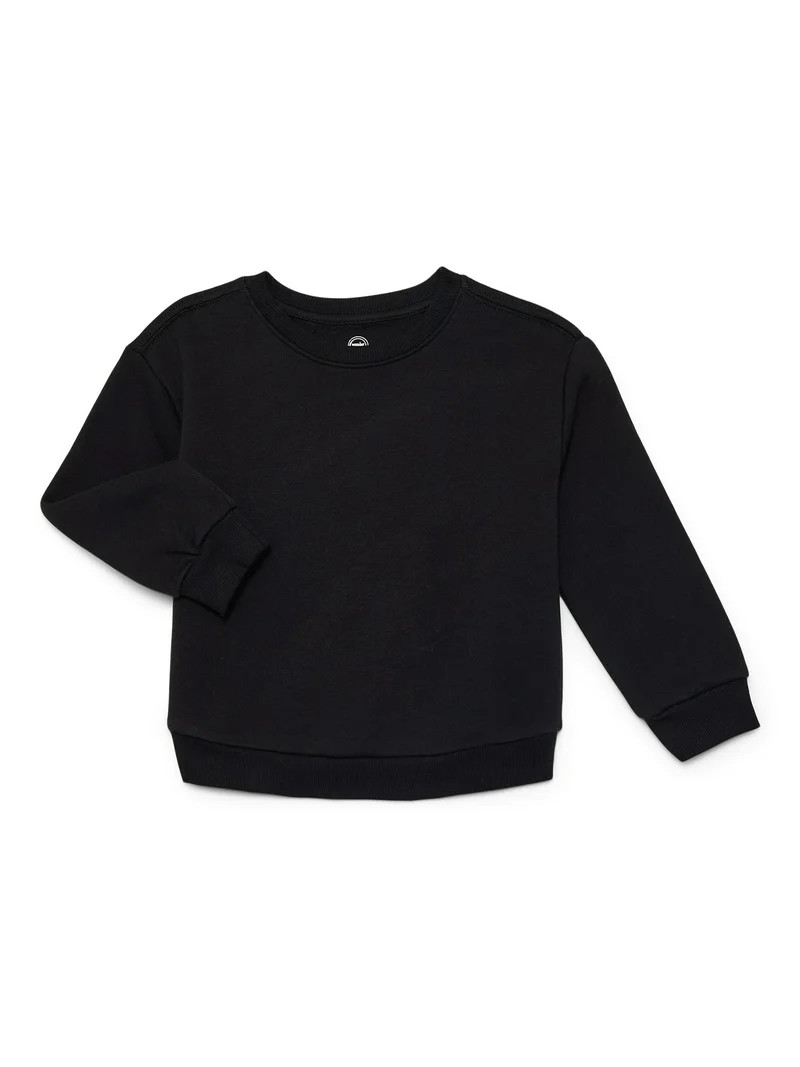 Wonder Nation Toddler Boys' Fleece Sweatshirt with Long Sleeves, Sizes 18M-5T | Walmart (US)