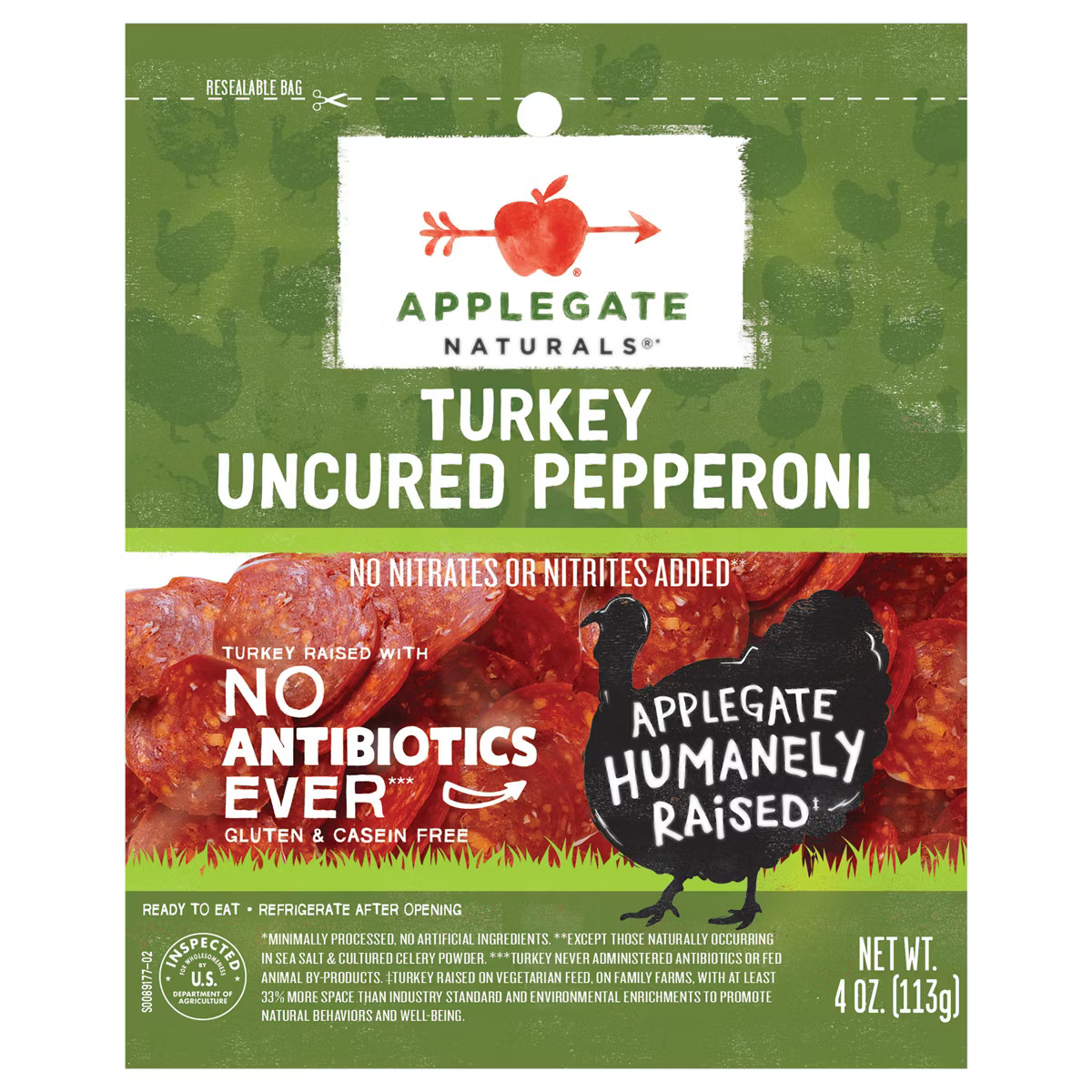 Applegate Natural Uncured Turkey Pepperoni - 4oz | Target
