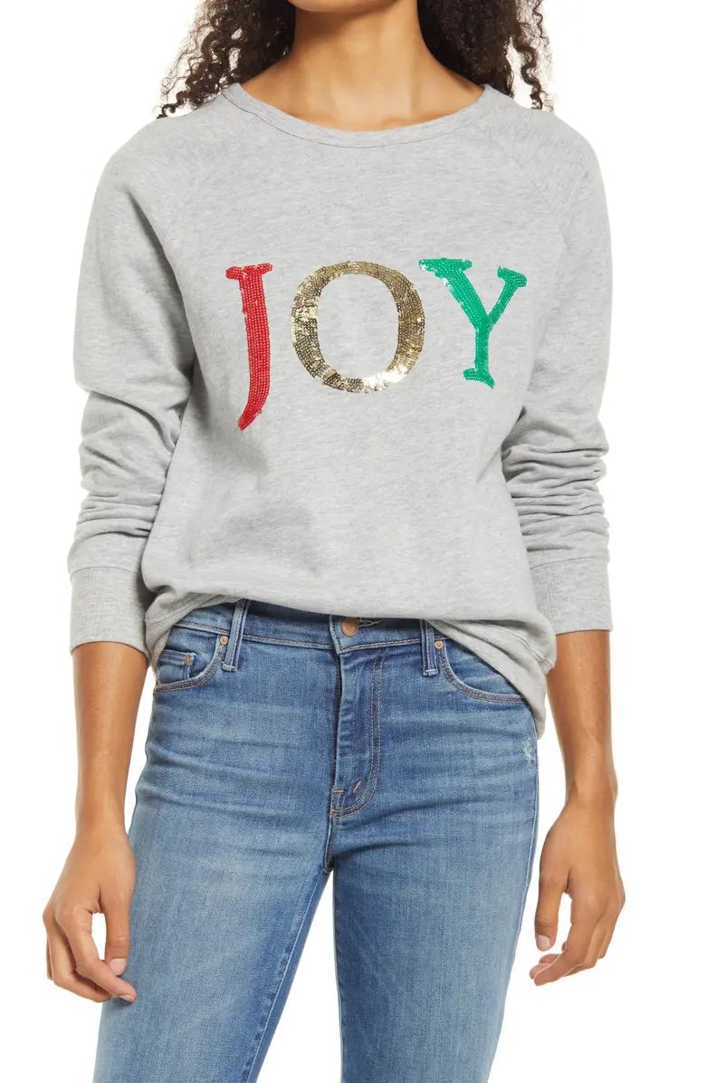 Joy Embellished Sweatshirt | Nordstrom