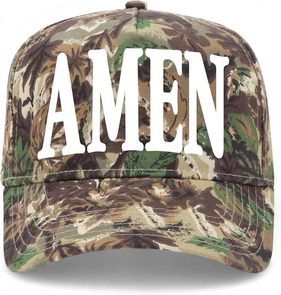 Amen Vintage Trucker Hat | God Jesus | Premium Snapback Baseball Hat for Men & Women | Amazon (US)