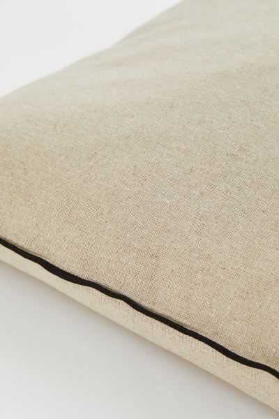 Linen-blend Cushion Cover - Light beige - Home All | H&M US | H&M (US + CA)